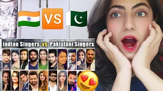 INDIAN REACTION to BATTLE OF VOICES - INDIAN SINGERS VS PAKISTANI SINGERS