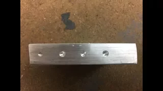 Drilling Holes in A Straight Line on a Drill Press