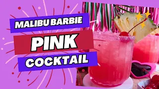 How to Make a Malibu Barbie Pink Cocktail