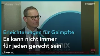 Michael Müller zu Erleichterungen für Corona-Geimpfte und Genesene am 07.05.21