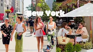 [4K]🇺🇸NYC Summer Walk🗽World Trade Center, Wall Street & Brookfield Place in Manhattan | July 2022