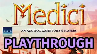 Medici Board Game (2024 Edition) | Playthrough (2 Players)