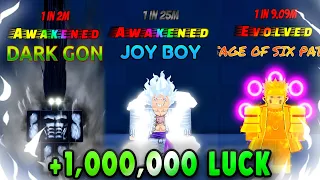 I USED A 1,000,000 LUCK POTION AND GOT THESE INSANE AURAS* [GUILDS] Anime Rarities