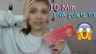 DVA  izziva v ENEM -10 min makeup z eno paletko!?!