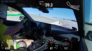2 sec faster with bucket seat! Guadix onboard GR Yaris. 1:30.26.