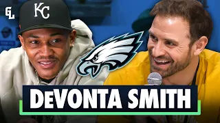 Devonta Smith On Eagles Season, Alabama & Idolizing Ochocinco