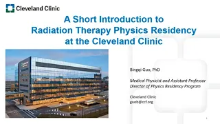 Cleveland Clinic Radiation Physics Residency Program