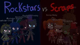 Scraps v Rockstars||FNaF 6||Gacha Life||Singing Battle