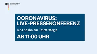 Pressekonferenz:  Jens Spahn zur Corona-Lage