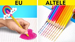 TRUCURI ȘCOLARE TRĂSNITE CA SĂ DEVII POPULARĂ || DIY-uri și trucuri creative pentru fete – 123 GO!