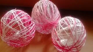 Make Simple Yarn and Glue Easter Eggs - DIY Crafts - Guidecentral