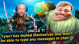 SANCHOVIES TROLLING TYLER1 IN SOLO QUEUE