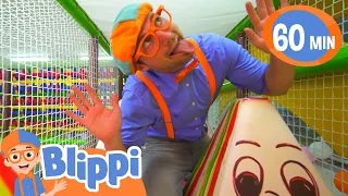 Learning Colors With Blippi At The Indoor Playground | Educational Videos for Kids