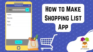 Shopping List MIT App Inventor |  To Do List app MIT App Inventor | MIT App Inventor Tutorial