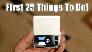 Samsung Galaxy Z Flip 3 - FIRST 25 THINGS TO DO! (That No One Will Show You)