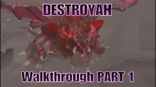 GODZILLA PS4: Destroyah Walkthrough PART 1 | CarlosTnT_OwO