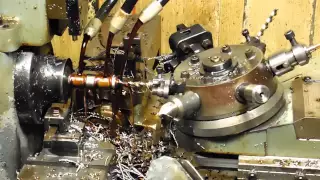 Fred's Hardinge automatic lathe making new MB part