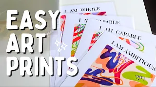 How I Make Art Prints At Home For My Small Art Business