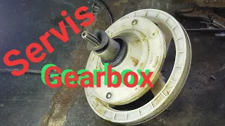 Memperbaiki gearbox mesin cuci bocor