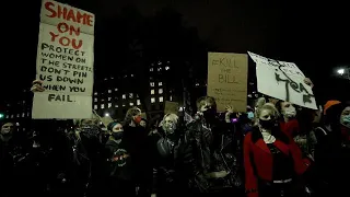 Proteste in London gegen Polizeigesetz und Gewalt an Frauen