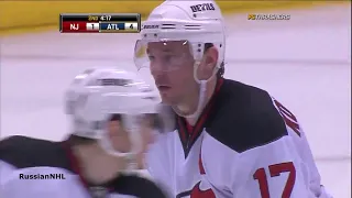 Ilya Kovalchuk scores vs Thrashers in 1-7 loss for Devils (18 dec 2010)