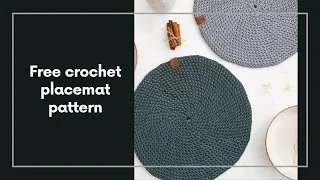 Free crochet placemat pattern PART 1 (Rounds 1-10)