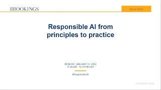 Responsible AI from principles to practice