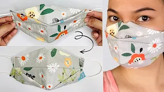 5 Minutes! KF94 Fabric Face Mask! | Fast and Easy Way to Make Mask