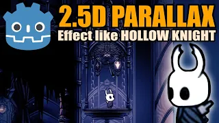 2.5D parallax effect in GODOT 2D engine. Similar to the background parallax in Hollow knight!
