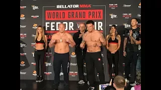 Bellator 198 Fedor vs Mir full weigh-ins