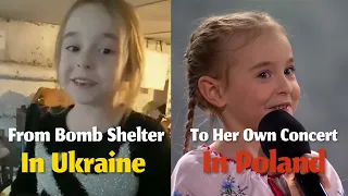 Viral Ukrainian girl performs at a concert in Poland | Frozen Let It Go