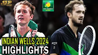 Daniil Medvedev vs Sebastian Korda Round 3 Highlights | Indian Wells 2024