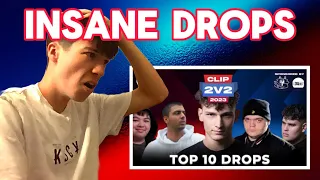 Clip championship 2v2 battle 2023 top 10 drops reaction | DMB reacts