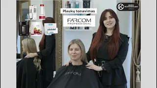 Profesionalus plaukų tonavimas su Farcom produkcija