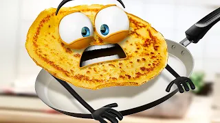 HELP! My Pancakes Run For Their Lives! | DOODS