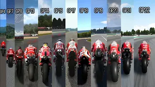 Evolution OF Ducati Desmosedici GP MOTOGP || TOP SPEED + SOUND TEST IN MOTOGP PC GAMES 2003 TO 2022