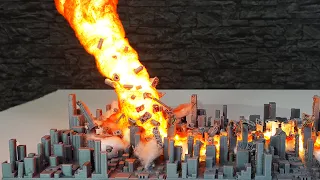 How to make FIRE TORNADO Diorama