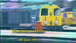 BR in the 1980s Stafford Station on 8th June 1989