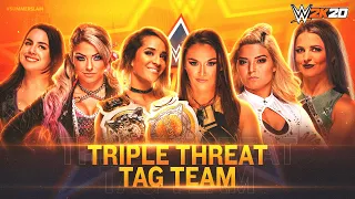 WWE 2K20 Universe  - Summerslam - Triple Threat Tag Elimination - WWE Women's Tag Team Championship