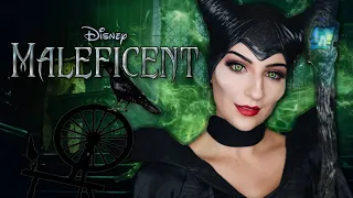 Angelina Jolie Maleficent Makeup Tutorial【Maleficent】| Halloween 2021 | Madalyn Cline