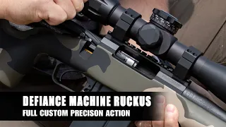 Defiance Machine Ruckus on Precision Bolt Action 338 BR / 338 Whisper Build