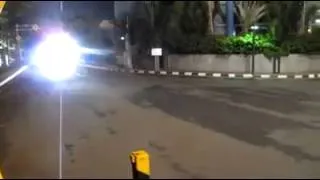 Indonesia BMW M3 E92 illegal drift chase by police