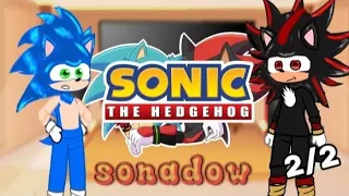 Sonic y Shadow reacciónan a sonadow [gacha club] [mi AU] [final]