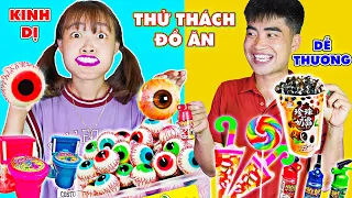 Thử Thách ĐỒ ĂN KINH DỊ Với ĐỒ ĂN DỄ THƯƠNG - Đồ Ăn Nào Ngon Hơn ? Hà Sam