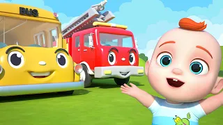 Wheels on the Bus Play Version | Leo Nursery Rhymes & Kids Songs