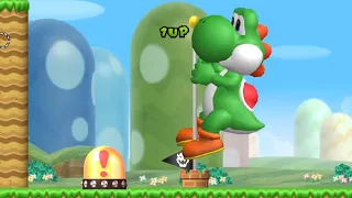 Giant New Super Mario Bros. Wii Yoshi  - Walkthrough -  #01