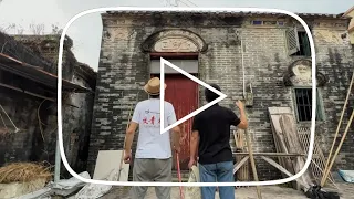 Two men returned countryside to renovate old house and build a small yard with their own hands