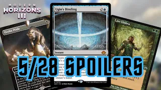 Modern Horizons 3 5/28 Spoilers - Ugin Cyclonic Rift, One Mana Cat Maker, Lion Umbra Armor!!!