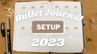 BULLET JOURNAL SETUP 2023 | Bullet Journal starten | plan with me deutsch | Bujo Setup 2023 deutsch