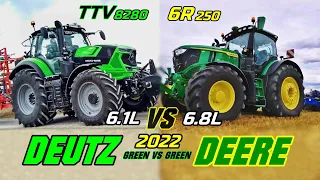 Deutz-Fahr 8280 TTV VS John Deere 6R 250 [Power/Size/Performance/Innovations Comparison] 2022